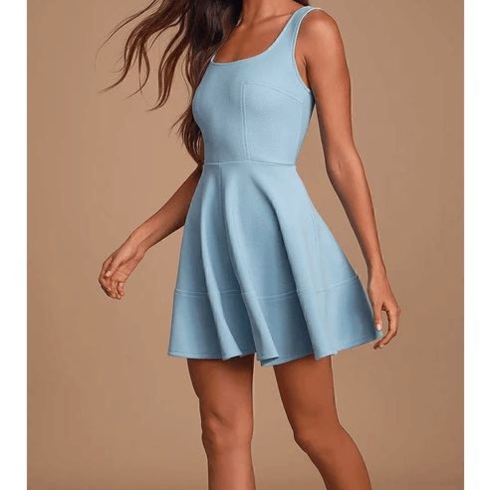 Lulu's Home‎ Before Daylight Periwinkle Dress, Size XLarge